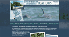 Desktop Screenshot of indianriverlagoonandswamplandboattours.com
