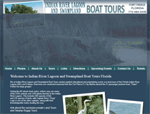 Tablet Screenshot of indianriverlagoonandswamplandboattours.com